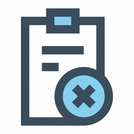 Checklist, delete, note, task icon - Download on Iconfinder