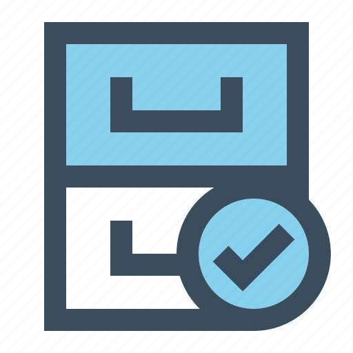 Archive, check, library, storage icon - Download on Iconfinder