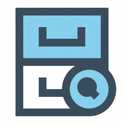 Archive, library, search, storage icon - Download on Iconfinder