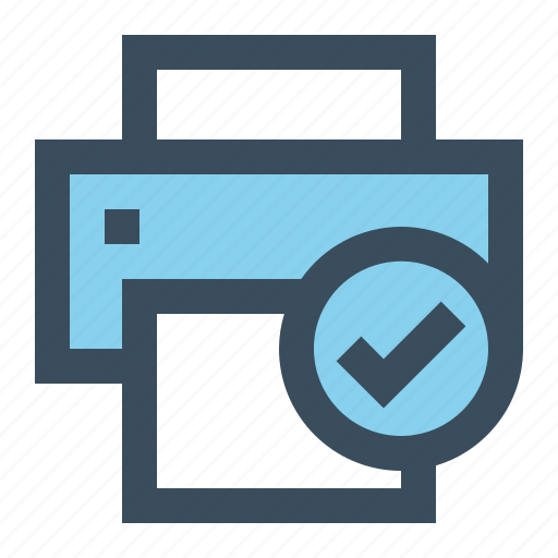 Check, print, printer, printing icon - Download on Iconfinder