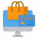 shopping, online, payment, computer, credit, card