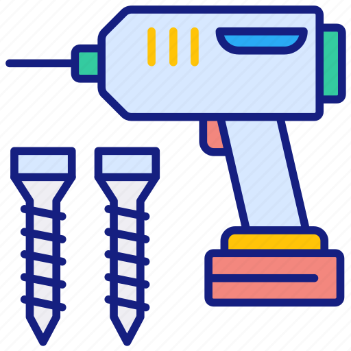 Drill, installation, repair, tool, building, construction, industry icon - Download on Iconfinder