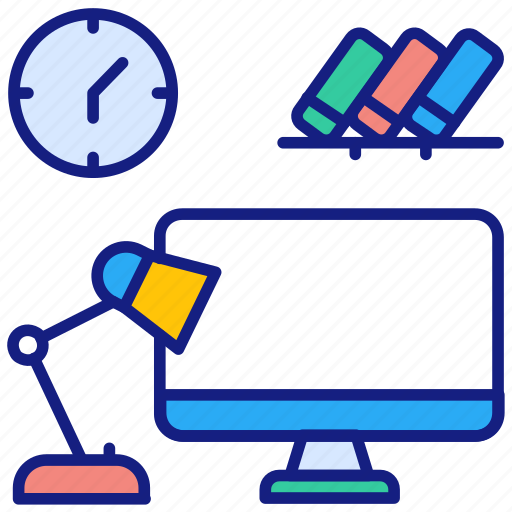 Work, place, desk, monitor, office, table, workplace icon - Download on Iconfinder