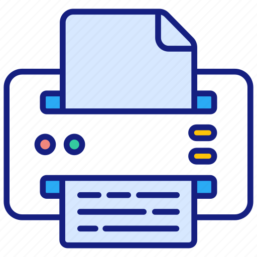 Printer, office, paper, print, work, fax, device icon - Download on Iconfinder