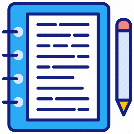 Write, diary, address, book, notepad, notes, pencil icon - Download on Iconfinder