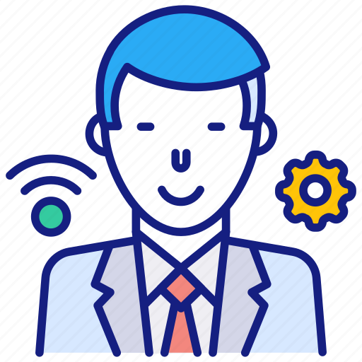 Online, job, service, consultant, support, tech, worker icon - Download on Iconfinder