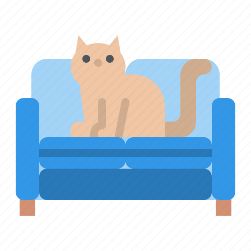Cat, sofa, pet, relax icon - Download on Iconfinder