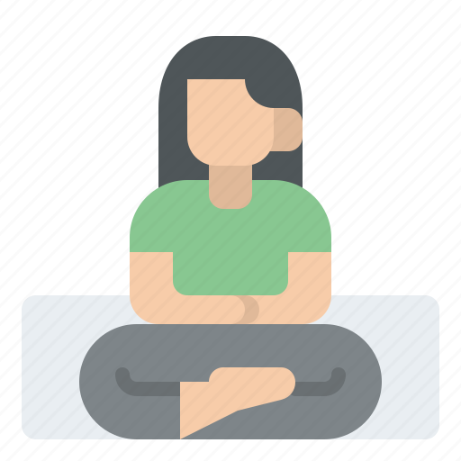 Meditation, relax, breathing, mindfulness icon - Download on Iconfinder