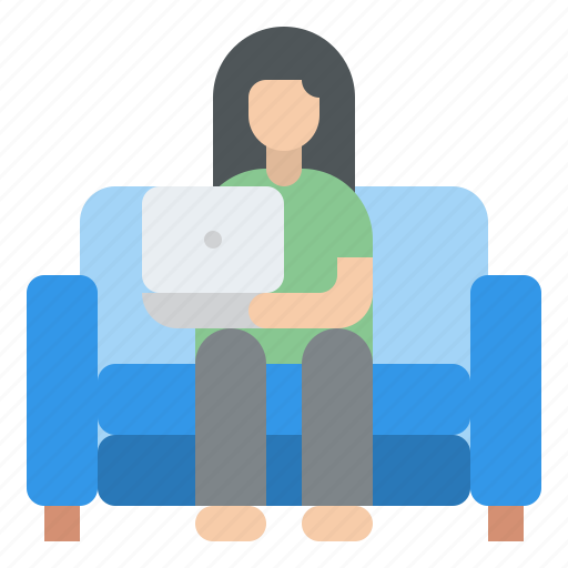 Work, couch, working, home, anywhere icon - Download on Iconfinder