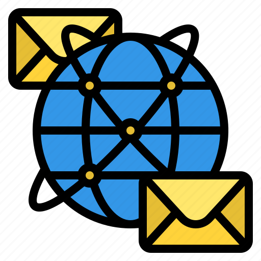 Sending, email, world, global, communication icon - Download on Iconfinder