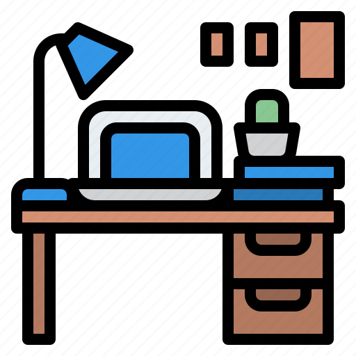 Workplace, working, desk, table icon - Download on Iconfinder