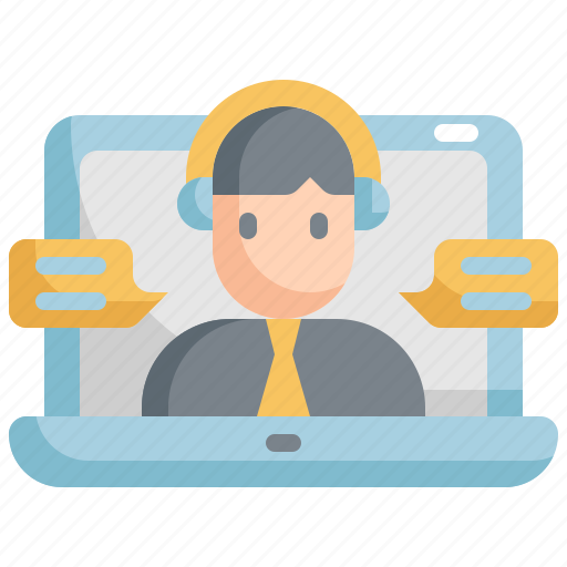 Call, calling, conference, laptop, meeting, vdo, video icon - Download on Iconfinder