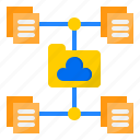 cloud, file, folder, from, home, network, work