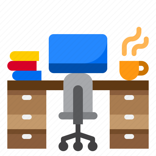 Computer, destop, from, home, work icon - Download on Iconfinder