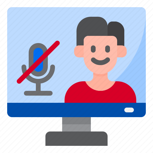 Call, from, home, mute, vdo, work, worker icon - Download on Iconfinder