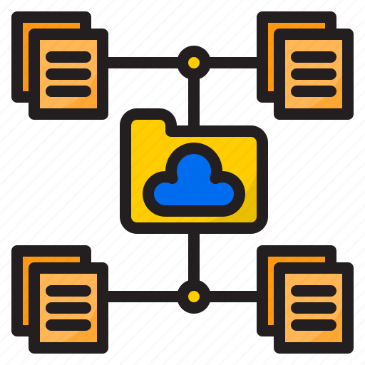 Cloud, file, folder, from, home, network, work icon - Download on Iconfinder
