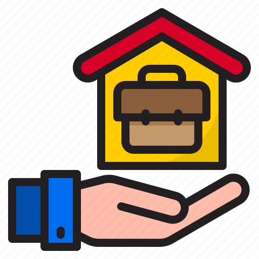 From, hand, home, work, worker icon - Download on Iconfinder