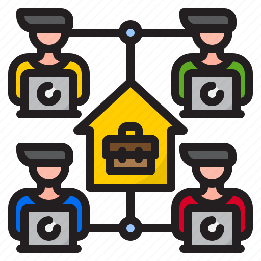 From, home, network, user, work, worker icon - Download on Iconfinder