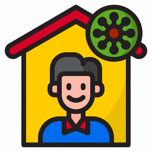 Coronavirus, from, home, work, worker icon - Download on Iconfinder