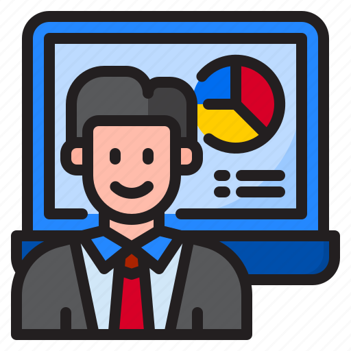 Boss, from, home, report, work, worker icon - Download on Iconfinder