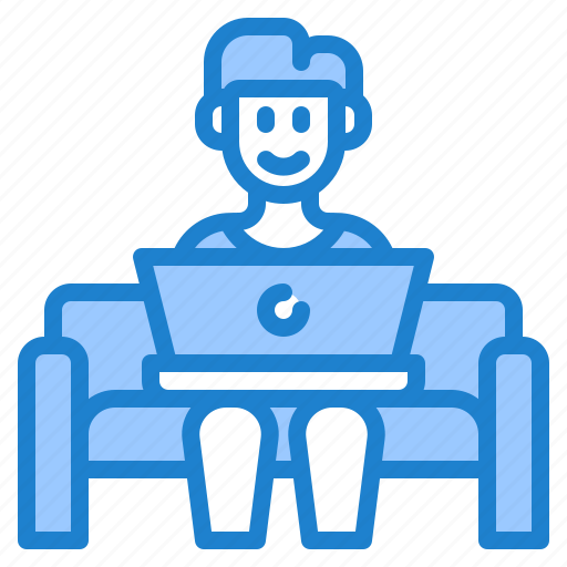 From, home, sofa, work, worker icon - Download on Iconfinder