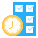 checklist, clock, efficiency, process, productivity, time, timer, watch