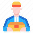avatar, career, delivery, occupation, people, service, user