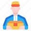avatar, career, delivery, occupation, people, service, user 