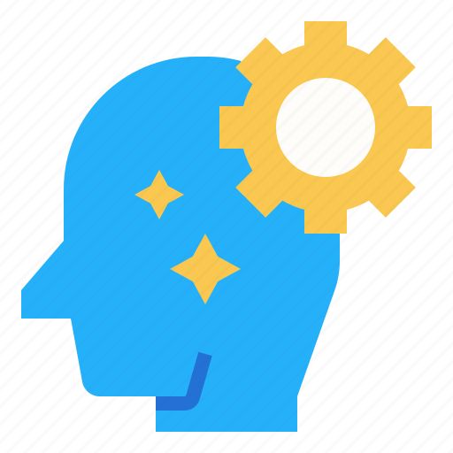 Gear, head, human, management, mind, setting, thinking icon - Download on Iconfinder