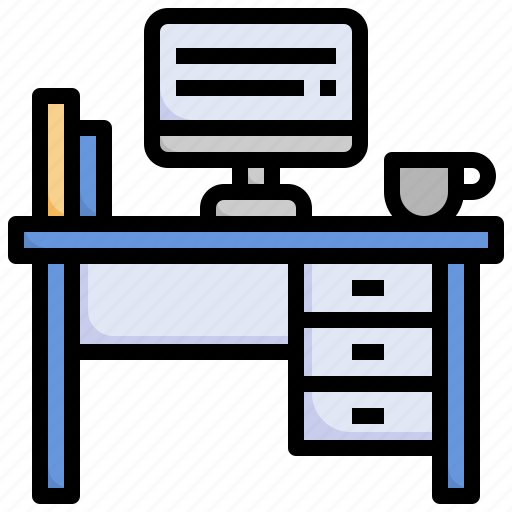 Desk, office, work, space, material, furniture icon - Download on Iconfinder
