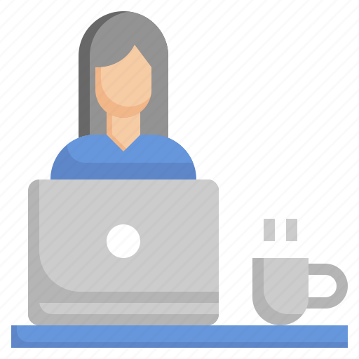 Work, at, home, office, working, from, people icon - Download on Iconfinder