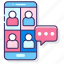 app, meeting, mobile, online 