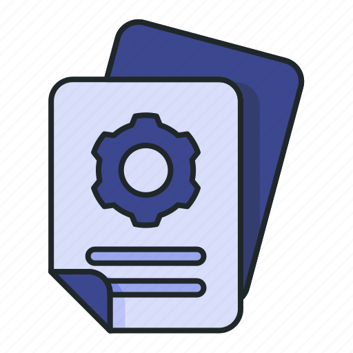 Document, file, format, gear, options, page, setting icon - Download on Iconfinder
