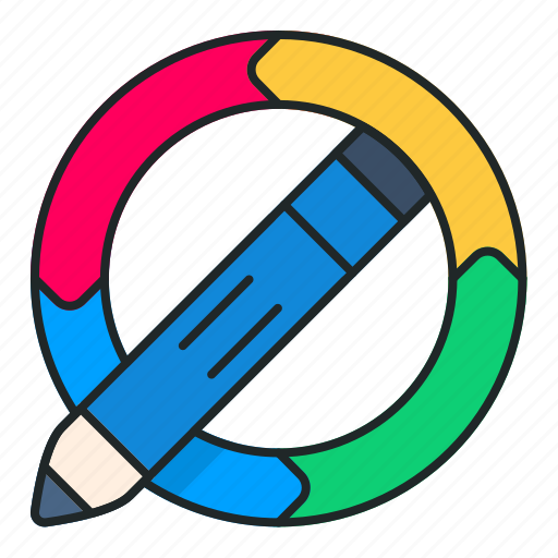 Pen, barometer, circle, arrow, progress icon - Download on Iconfinder