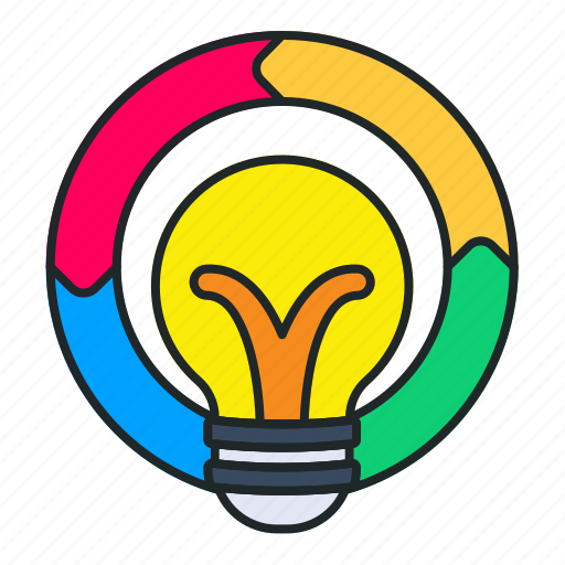 Solutions, integration, progress, circular, bulb, idea, creative icon - Download on Iconfinder