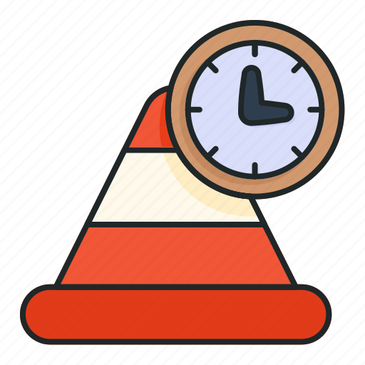 Cones, construction, divider, work, in, progress, time icon - Download on Iconfinder
