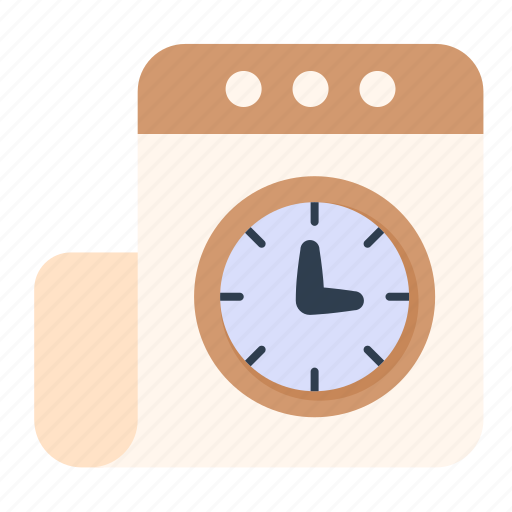 Clock, document, file, planning, time, management, watch icon - Download on Iconfinder