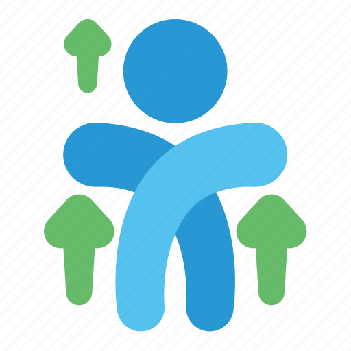 Arrow, growth, human, person, upgrafe, skill icon - Download on Iconfinder