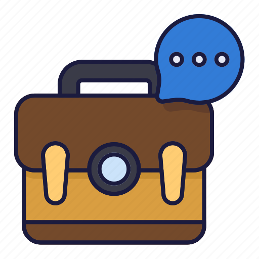 Briefcase, case, job, communication, interview, talk icon - Download on Iconfinder