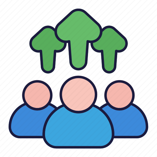 Group, teamwork, progress, arrow, up, skill icon - Download on Iconfinder