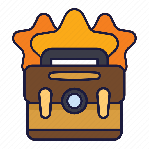 Bag, briefcase, business, portfolio, star, suitcase, work icon - Download on Iconfinder