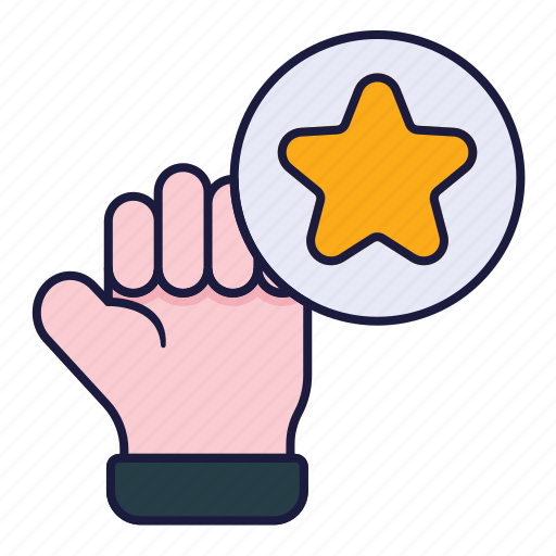 Hand, star, client, loyal, tip, progress icon - Download on Iconfinder