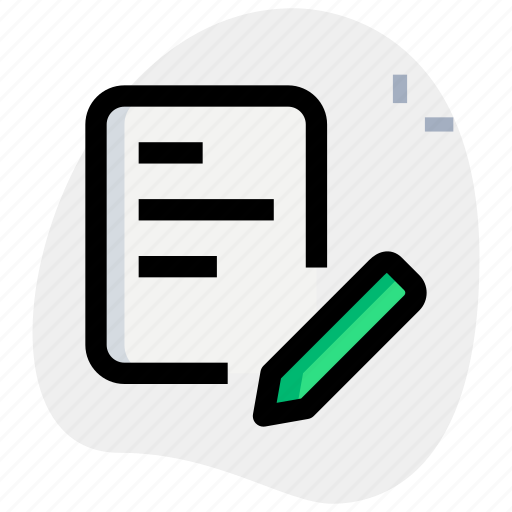 Paper, pencil, work, office icon - Download on Iconfinder