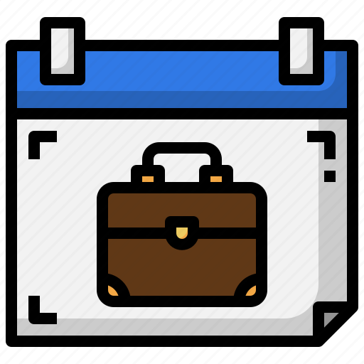 Date, jobs, briefcase, worker, calendar icon - Download on Iconfinder