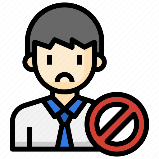 Rejected, professional, office, worker, businessman icon - Download on Iconfinder