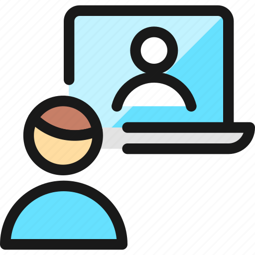 Meeting, man, laptop, team icon - Download on Iconfinder
