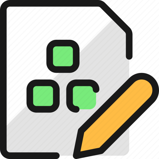 Office, file, module, edit icon - Download on Iconfinder