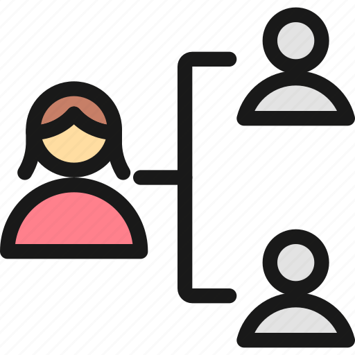 Human, resources, hierarchy, woman icon - Download on Iconfinder
