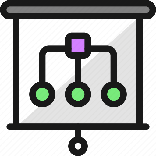 Presentation, projector, screen, hierarchy icon - Download on Iconfinder