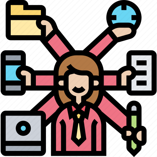 Multitasking, efficiency, office, management, planning icon - Download on Iconfinder